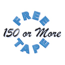 150 or more free tape